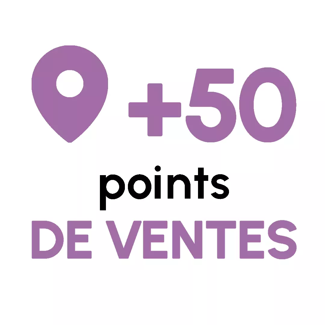 40 points de ventes